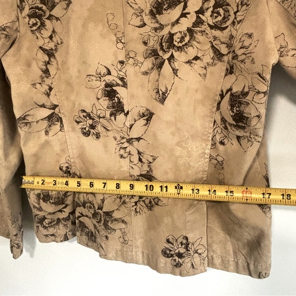 Caribbean Joe Floral Tan Blazer | Size 12 - Picture 8 of 9